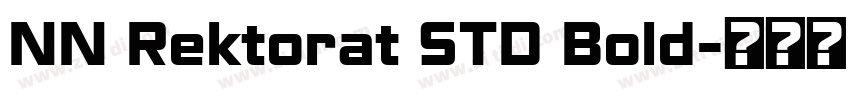 NN Rektorat STD Bold字体转换